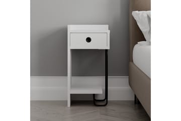 Sirius yöpöytä 32x30 cm valkoinen - Hanah Home - Huonekalut - Pöytä & ruokailuryhmä - Apupöytä & sivupöytä - Yöpöytä