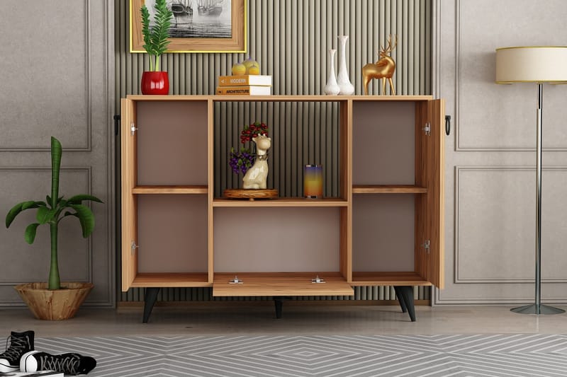 Pietro konsolipöytä 120x87,4 cm vaaleanruskea - Hanah Home - Huonekalut - Pöytä & ruokailuryhmä - Apupöytä & sivupöytä - Konsolipöytä