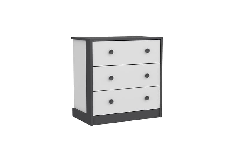 Berdez konsolipöytä 72x74 cm antrasiitti/valkoinen - Hanah Home - Huonekalut - Pöytä & ruokailuryhmä - Apupöytä & sivupöytä - Konsolipöytä