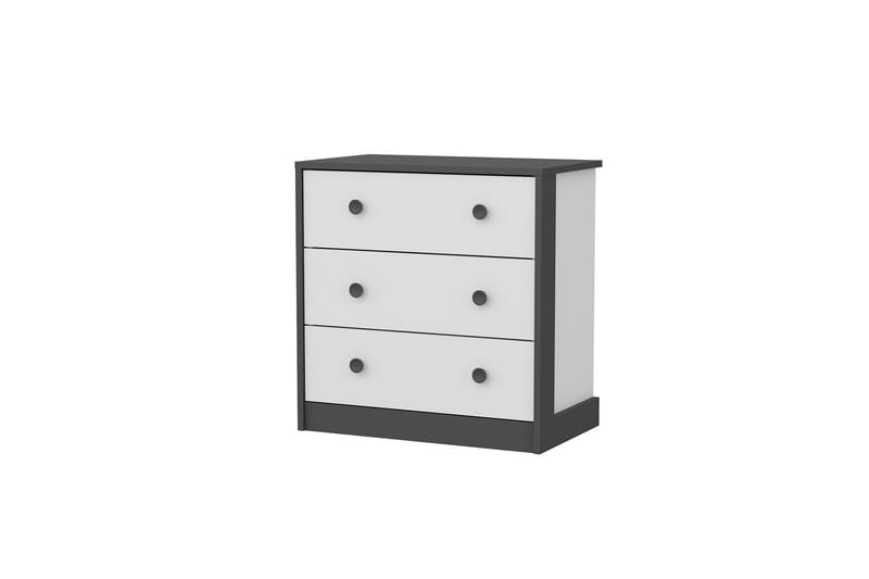 Berdez konsolipöytä 72x74 cm antrasiitti/valkoinen - Hanah Home - Huonekalut - Pöytä & ruokailuryhmä - Apupöytä & sivupöytä - Konsolipöytä