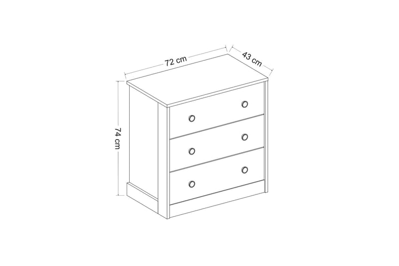 Berdez konsolipöytä 72x74 cm antrasiitti/valkoinen - Hanah Home - Huonekalut - Pöytä & ruokailuryhmä - Apupöytä & sivupöytä - Konsolipöytä