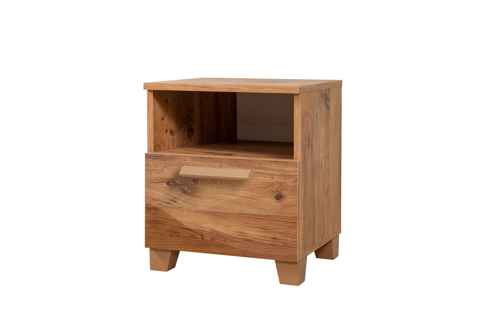 Leva yöpöytä 45x40 cm ruskea - Hanah Home - Huonekalut - Pöytä & ruokailuryhmä - Apupöytä & sivupöytä - Yöpöytä