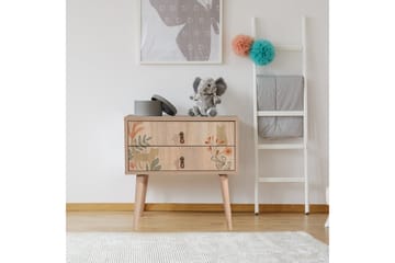 Bertoaria yöpöytä 60x40 cm ruskea - Hanah Home - Huonekalut - Pöytä & ruokailuryhmä - Apupöytä & sivupöytä - Yöpöytä