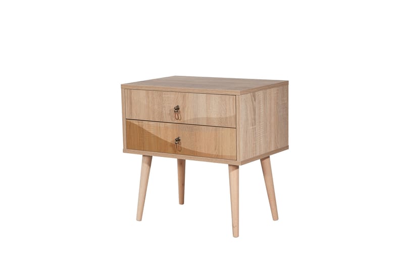 Bertoaria yöpöytä 60x40 cm ruskea - Hanah Home - Huonekalut - Pöytä & ruokailuryhmä - Apupöytä & sivupöytä - Yöpöytä