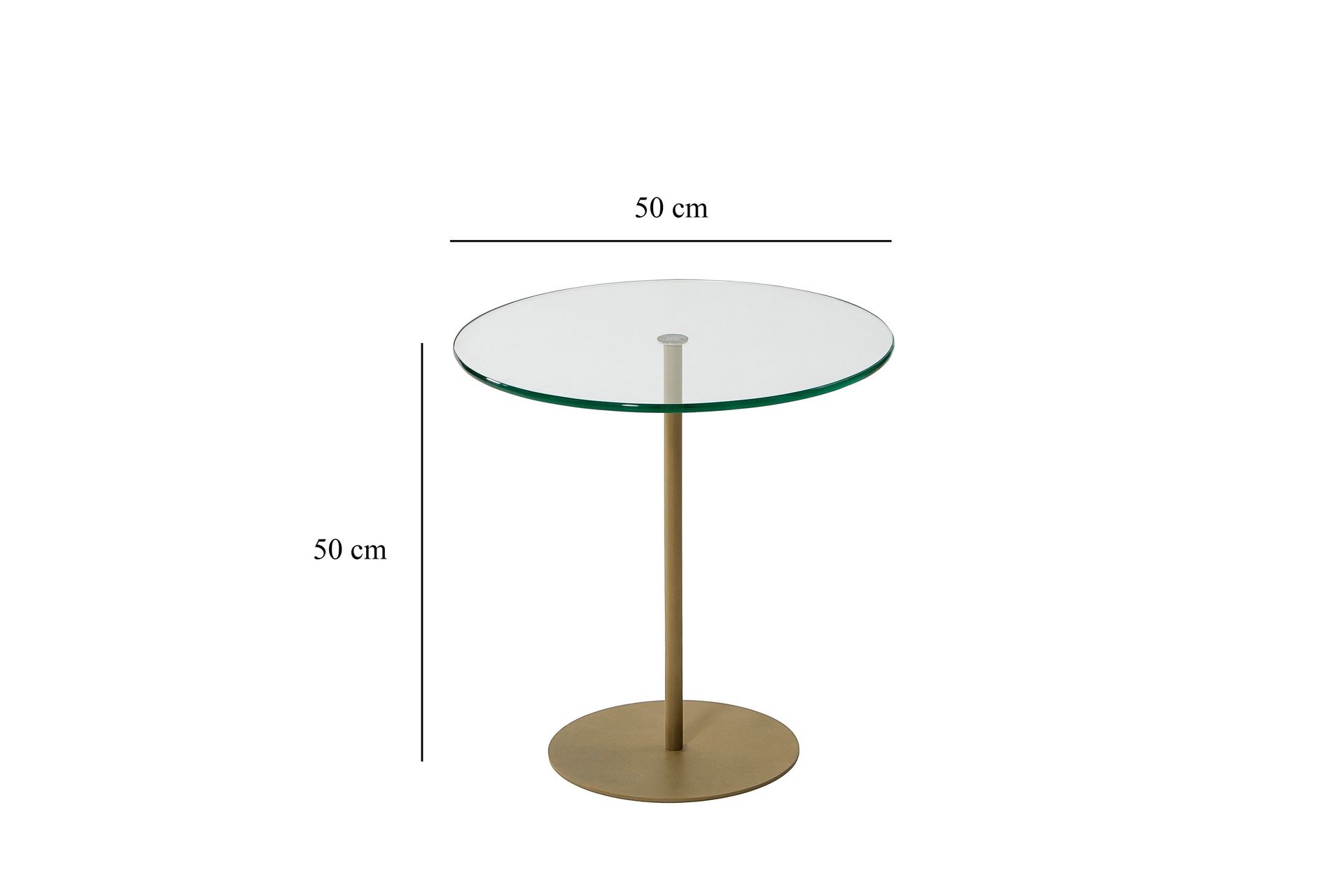 Chill-Out sivupöytä 50x50 cm kulta - Hanah Home - Huonekalut - Pöytä & ruokailuryhmä - Apupöytä & sivupöytä - Tarjotinpöytä & pikkupöytä
