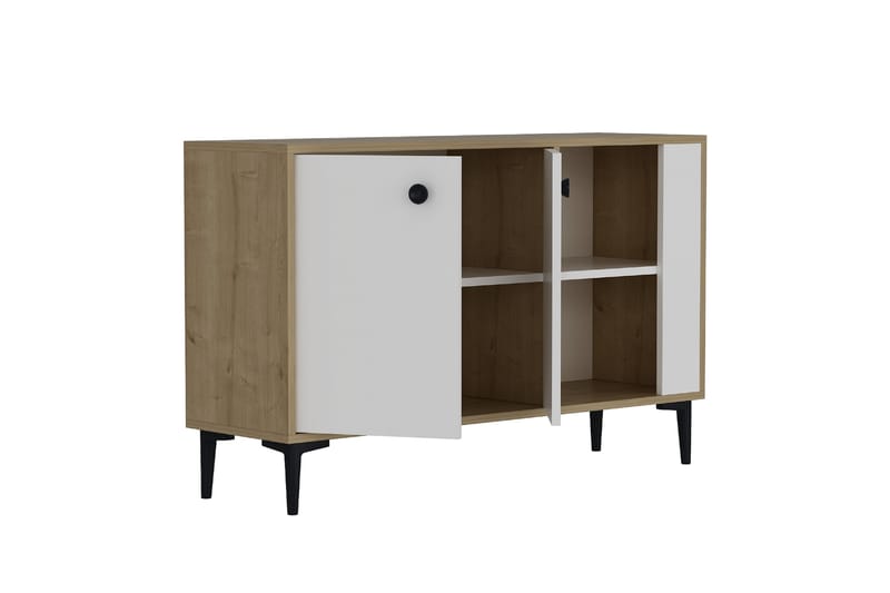 Sahra konsolipöytä 120x75 cm ruskea/valkoinen - Hanah Home - Huonekalut - Pöytä & ruokailuryhmä - Apupöytä & sivupöytä - Konsolipöytä