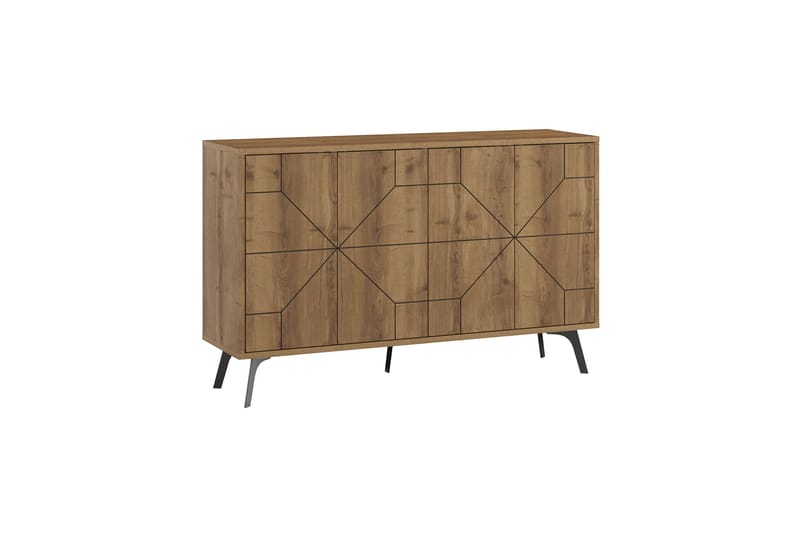 Dune konsolipöytä 123x77,4 cm ruskea/valkoinen - Hanah Home - Huonekalut - Pöytä & ruokailuryhmä - Apupöytä & sivupöytä - Konsolipöytä