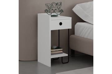 Sirius yöpöytä 32x30 cm valkoinen - Hanah Home - Huonekalut - Pöytä & ruokailuryhmä - Apupöytä & sivupöytä - Yöpöytä