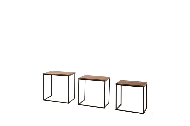 Ajmit sarjapöydät ruskea - Hanah Home - Huonekalut - Pöytä & ruokailuryhmä - Apupöytä & sivupöytä - Sarjapöytä