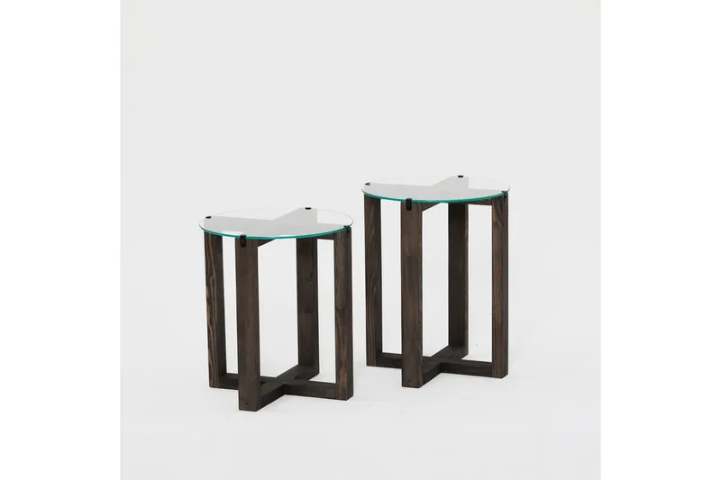 Liepene sivupöytä 45x40 cm musta, Hanah Home