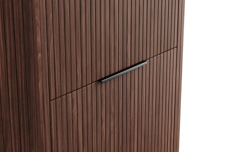 Kopparbo Korkea kaappi pähkinä - Tummanruskea pähkinäpuu - Säilytys - Kaappi - Säilytyskaappi