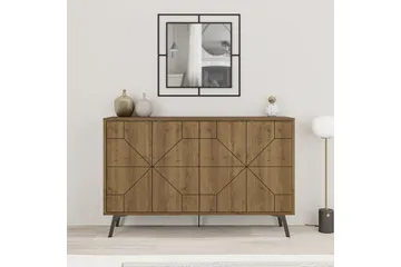 Dune konsolipöytä 123x77,4 cm ruskea/valkoinen - Hanah Home - Huonekalut - Pöytä & ruokailuryhmä - Apupöytä & sivupöytä - Eteispöytä
