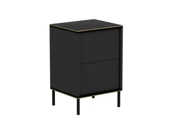 Imaj yöpöytä 40x35 cm antrasiitti - Hanah Home - Huonekalut - Pöytä & ruokailuryhmä - Apupöytä & sivupöytä - Yöpöytä