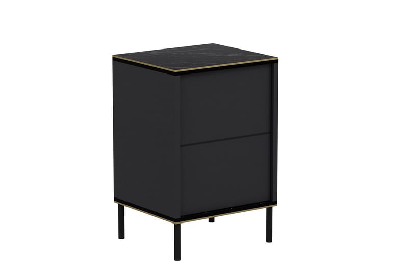 Imaj yöpöytä 40x35 cm antrasiitti - Hanah Home - Huonekalut - Pöytä & ruokailuryhmä - Apupöytä & sivupöytä - Yöpöytä