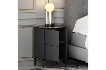Imaj yöpöytä 40x35 cm antrasiitti - Hanah Home - Huonekalut - Pöytä & ruokailuryhmä - Apupöytä & sivupöytä - Yöpöytä