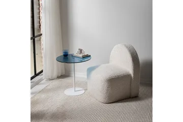 Chill-Out sivupöytä 50x50 cm valkoinen/sininen - Hanah Home - Huonekalut - Pöytä & ruokailuryhmä - Apupöytä & sivupöytä - Tarjotinpöytä & pikkupöytä