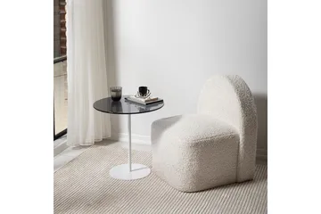 Chill-Out sivupöytä 50x50 cm valkoinen/tummanharmaa - Hanah Home - Huonekalut - Pöytä & ruokailuryhmä - Apupöytä & sivupöytä - Tarjotinpöytä & pikkupöytä
