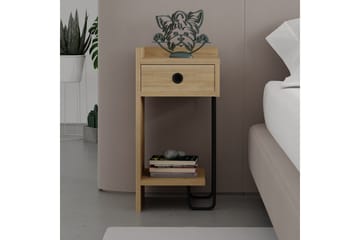Sirius yöpöytä 32x30 cm vaaleanruskea - Hanah Home - Huonekalut - Pöytä & ruokailuryhmä - Apupöytä & sivupöytä - Yöpöytä