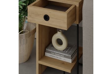 Sirius yöpöytä 32x30 cm vaaleanruskea - Hanah Home - Huonekalut - Pöytä & ruokailuryhmä - Apupöytä & sivupöytä - Yöpöytä