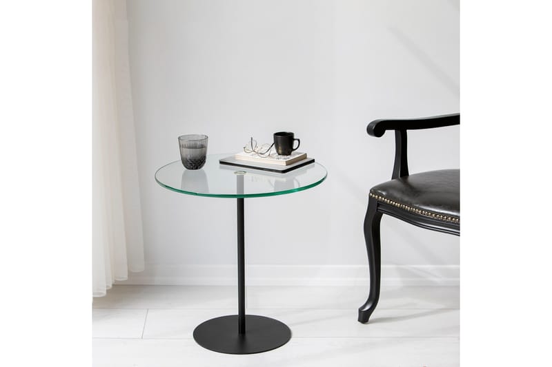 Chill-Out sivupöytä 50x50 cm musta - Hanah Home - Huonekalut - Pöytä & ruokailuryhmä - Apupöytä & sivupöytä - Tarjotinpöytä & pikkupöytä