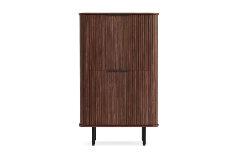 Kopparbo Korkea kaappi pähkinä - Tummanruskea pähkinäpuu - Säilytys - Kaappi - Säilytyskaappi