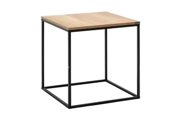 Ajmit sivupöytä 50x52 cm ruskea/musta - Hanah Home - Huonekalut - Pöytä & ruokailuryhmä - Apupöytä & sivupöytä - Tarjotinpöytä & pikkupöytä