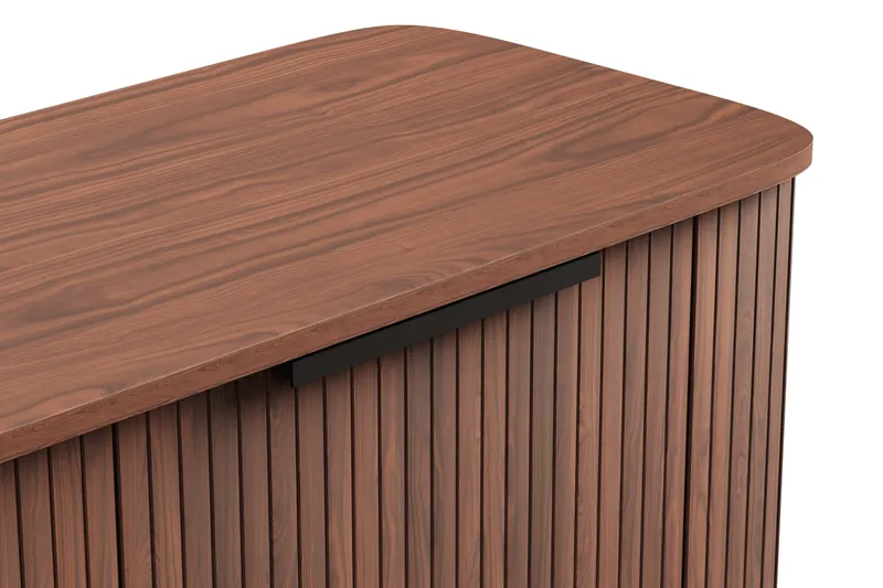 Kopparbo Senkki säilytystilalla rihlattu - Tummanruskea / Pähkinäpuu / Puu - Säilytys - Säilytyskalusteet - Senkki