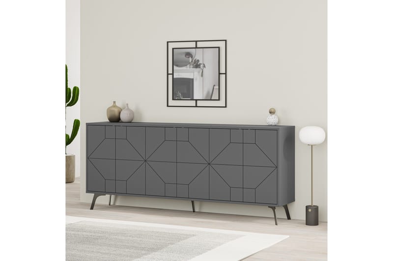 Dune konsolipöytä 183,8x77,4 cm antrasiitti - Hanah Home - Huonekalut - Pöytä & ruokailuryhmä - Apupöytä & sivupöytä - Eteispöytä