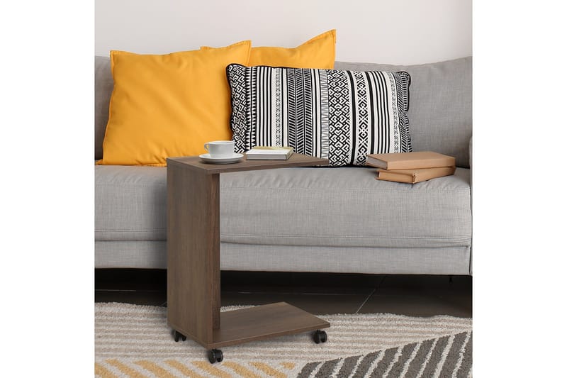 Ajit sivupöytä 35x65 cm ruskea - Hanah Home - Huonekalut - Pöytä & ruokailuryhmä - Apupöytä & sivupöytä - Tarjotinpöytä & pikkupöytä