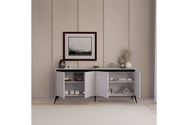 Adilen Konsolipöytä 180 cm - Valkoinen - Huonekalut - Pöytä & ruokailuryhmä - Apupöytä & sivupöytä - Konsolipöytä