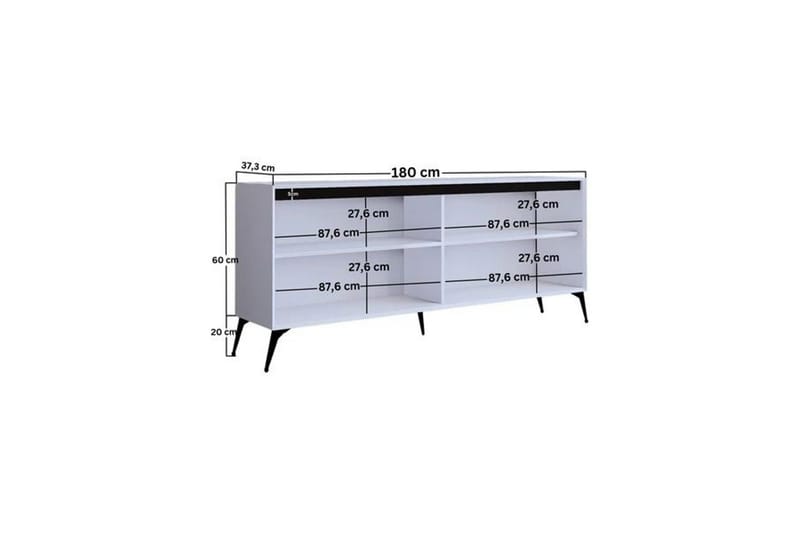 Adilen Konsolipöytä 180 cm - Valkoinen - Huonekalut - Pöytä & ruokailuryhmä - Apupöytä & sivupöytä - Konsolipöytä