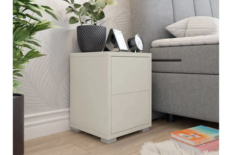 Agawal Yöpöytä 30 cm - Beige - Huonekalut - Pöytä & ruokailuryhmä - Apupöytä & sivupöytä - Yöpöytä