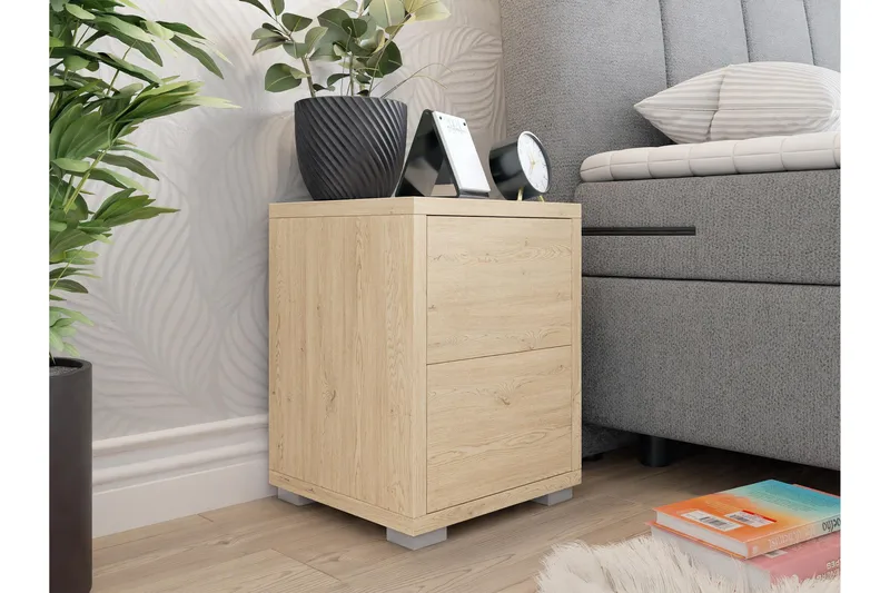 Agawal Yöpöytä 30 cm - Ruskea - Huonekalut - Pöytä & ruokailuryhmä - Apupöytä & sivupöytä - Yöpöytä