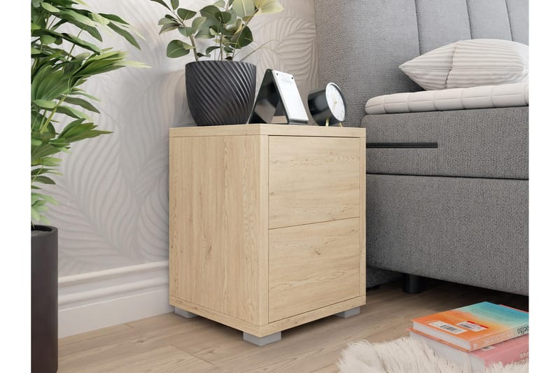 Agawal Yöpöytä 30 cm - Ruskea - Huonekalut - Pöytä & ruokailuryhmä - Apupöytä & sivupöytä - Yöpöytä