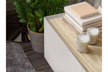 Akie Yöpöytä 40 cm - Beige - Huonekalut - Pöytä & ruokailuryhmä - Apupöytä & sivupöytä - Yöpöytä