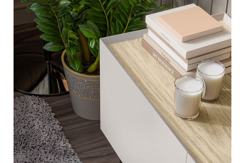 Akie Yöpöytä 40 cm - Beige - Huonekalut - Pöytä & ruokailuryhmä - Apupöytä & sivupöytä - Yöpöytä