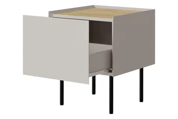 Akie Yöpöytä 40 cm - Beige - Huonekalut - Pöytä & ruokailuryhmä - Apupöytä & sivupöytä - Yöpöytä