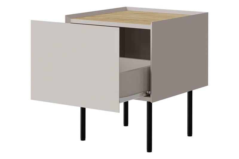 Akie Yöpöytä 40 cm - Beige - Huonekalut - Pöytä & ruokailuryhmä - Apupöytä & sivupöytä - Yöpöytä