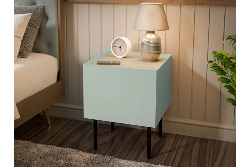 Akie Yöpöytä 40 cm - Vihreä - Huonekalut - Pöytä & ruokailuryhmä - Apupöytä & sivupöytä - Yöpöytä