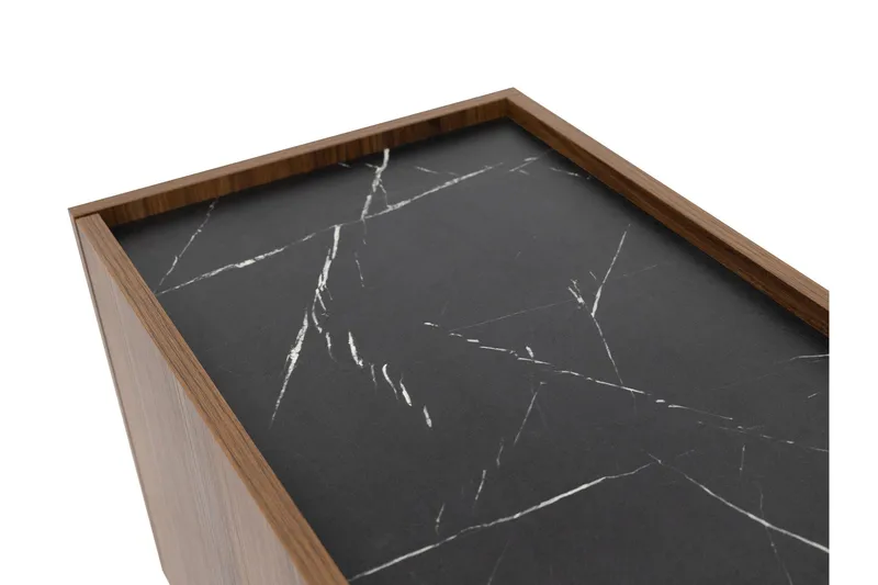 Akihito Yöpöytä 40 cm - Ruskea - Huonekalut - Pöytä & ruokailuryhmä - Apupöytä & sivupöytä - Yöpöytä