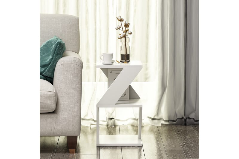 Albeni Sivupöytä 30 cm - Valkoinen - Huonekalut - Pöytä & ruokailuryhmä - Apupöytä & sivupöytä - Tarjotinpöytä & pikkupöytä