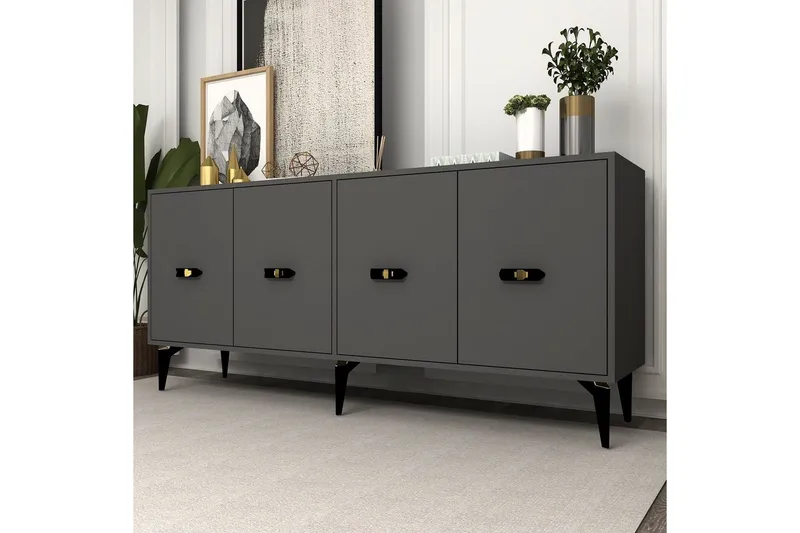 Algeria Konsolipöytä 180 cm - Antrasiitti - Huonekalut - Pöytä & ruokailuryhmä - Apupöytä & sivupöytä - Konsolipöytä