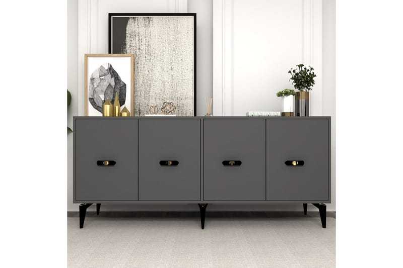 Algeria Konsolipöytä 180 cm - Antrasiitti - Huonekalut - Pöytä & ruokailuryhmä - Apupöytä & sivupöytä - Konsolipöytä