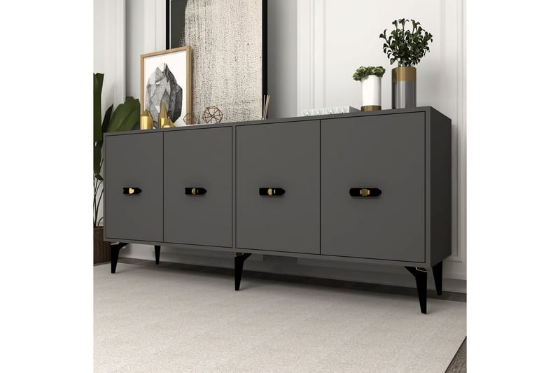 Algeria Konsolipöytä 180 cm - Antrasiitti - Huonekalut - Pöytä & ruokailuryhmä - Apupöytä & sivupöytä - Konsolipöytä