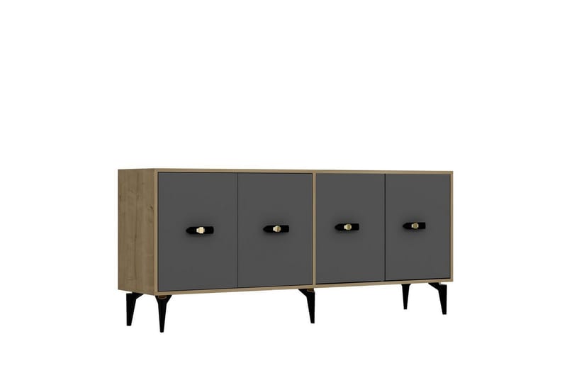 Algeria Konsolipöytä 180 cm - Tammi/Antrasiitti - Huonekalut - Pöytä & ruokailuryhmä - Apupöytä & sivupöytä - Konsolipöytä