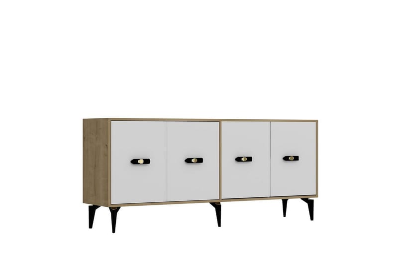 Algeria Konsolipöytä 180 cm - Tammi/Valkoinen - Huonekalut - Pöytä & ruokailuryhmä - Apupöytä & sivupöytä - Konsolipöytä