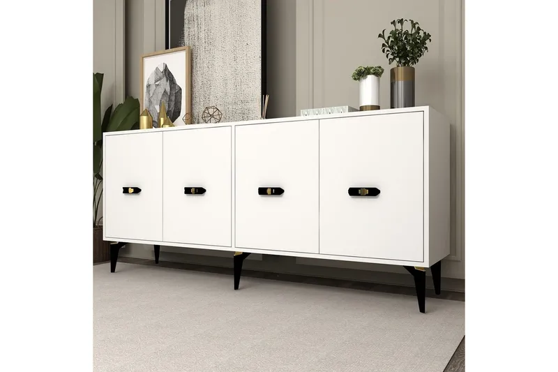 Algeria Konsolipöytä 180 cm - Valkoinen - Huonekalut - Pöytä & ruokailuryhmä - Apupöytä & sivupöytä - Konsolipöytä