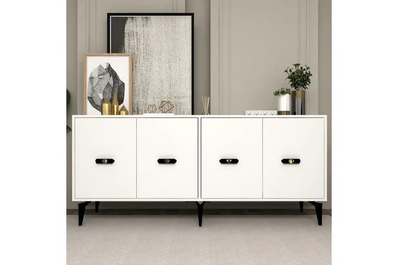 Algeria Konsolipöytä 180 cm - Valkoinen - Huonekalut - Pöytä & ruokailuryhmä - Apupöytä & sivupöytä - Konsolipöytä