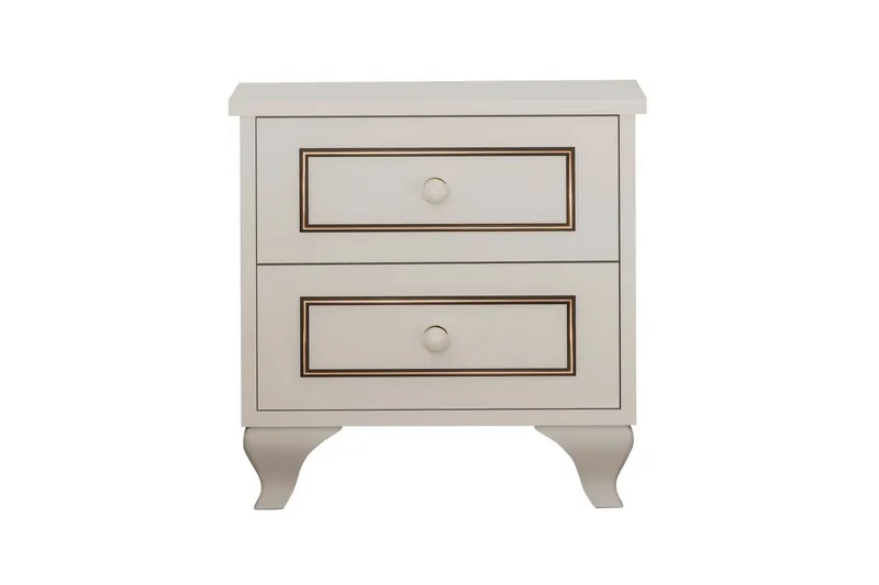 Alwen Yöpöytä 45 cm - Matta Valkoinen - Huonekalut - Pöytä & ruokailuryhmä - Apupöytä & sivupöytä - Yöpöytä