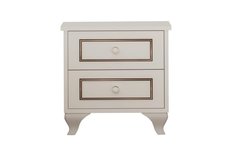 Alwen Yöpöytä 45 cm - Matta Valkoinen - Huonekalut - Pöytä & ruokailuryhmä - Apupöytä & sivupöytä - Yöpöytä